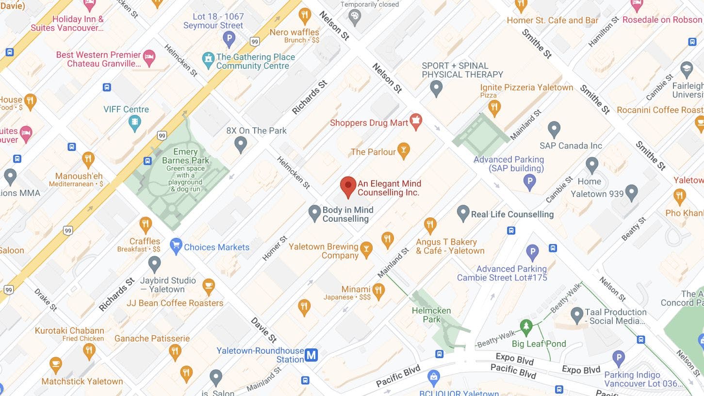 Google maps image of An Elegant Mind's location